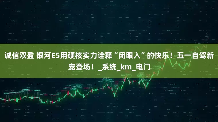 诚信双盈 银河E5用硬核实力诠释“闭眼入”的快乐！五一自驾新宠登场！_系统_km_电门