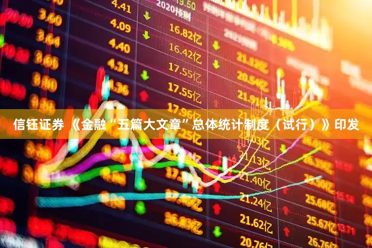 信钰证券 《金融“五篇大文章”总体统计制度（试行）》印发